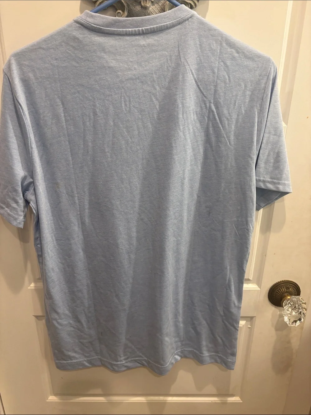 Banana Republic Men's Pale Blue Crew Neck Tee